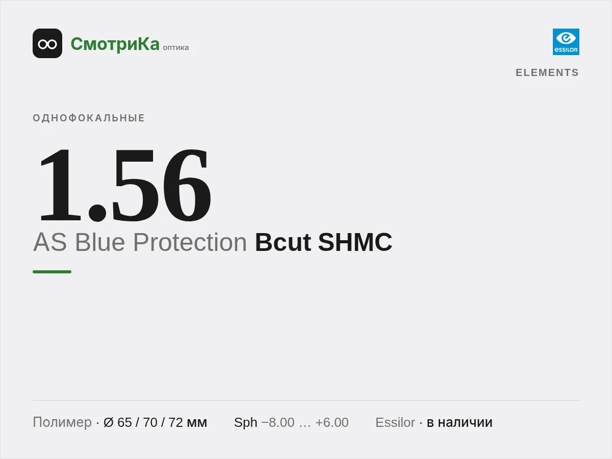 ELEMENTS AS Blue Protection Bcut SHMC — нейтральная заглушка