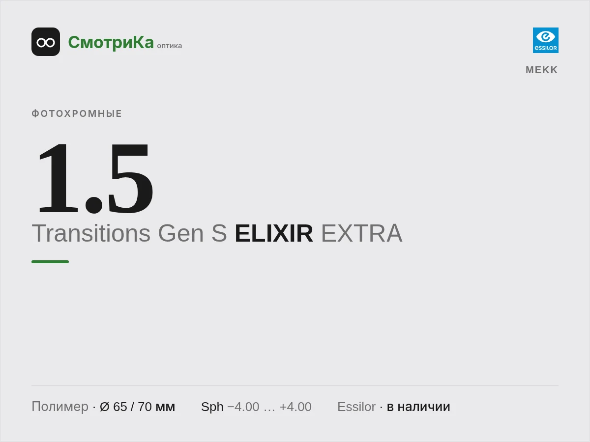 MEKK Transitions Gen S ELIXIR EXTRA — нейтральная заглушка