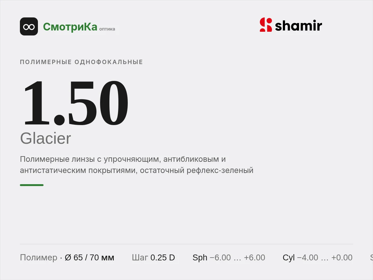 Shamir Altolite 1.50 Glacier — нейтральная заглушка